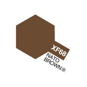 XF-68 NATO Brown, Acrylic Mini 10 ml (penselmaling, mat) - Tamiya